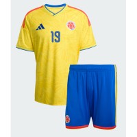 Kolumbia Rafael Santos Borre #19 Domáci Detský futbalový dres MS 2026 Krátky Rukáv (+ trenírky)